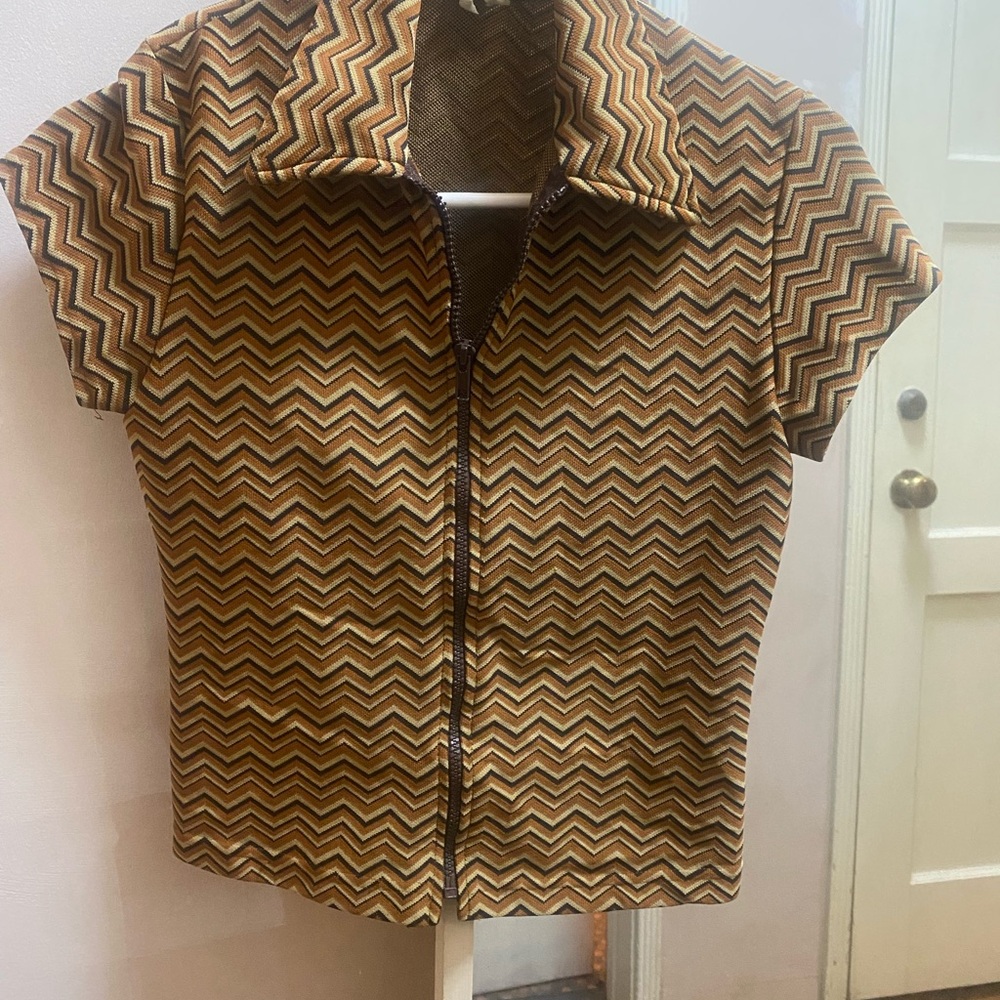 Vintage Full Circle zip up polo - Picture 2 of 6